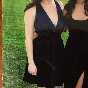 Marciano Black Fit and Flare Party Dress